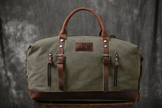 Canvas Duffel Bag (Engravable)