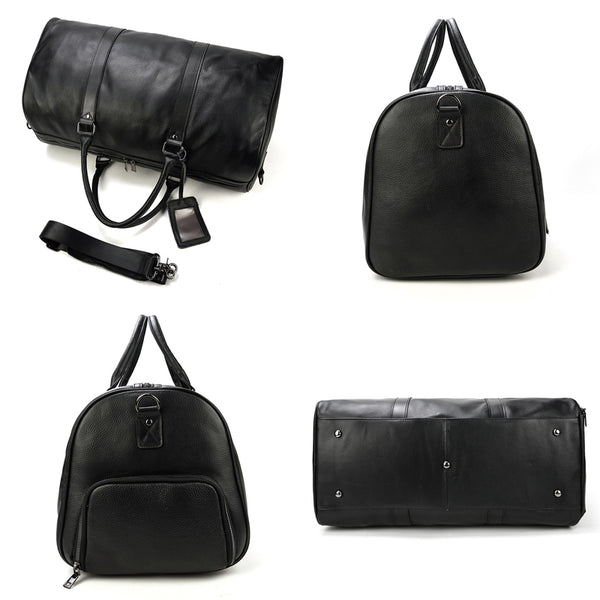 Full Grain Leather Travel & Gym Duffel Bag