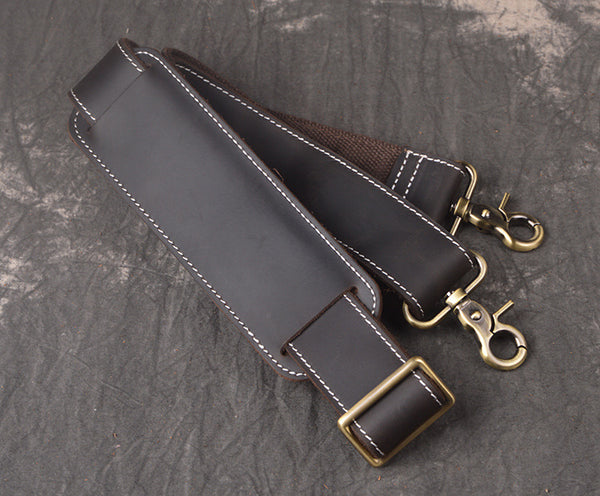 Full Grain Leather Duffel Bag with Shoe Compartment