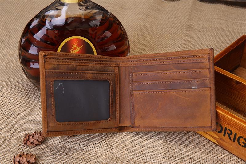 Full Grain Leather Handmade Bifold Wallet