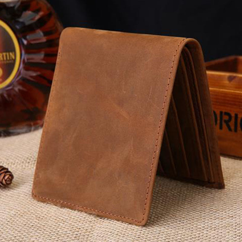 Full Grain Leather Handmade Bifold Wallet