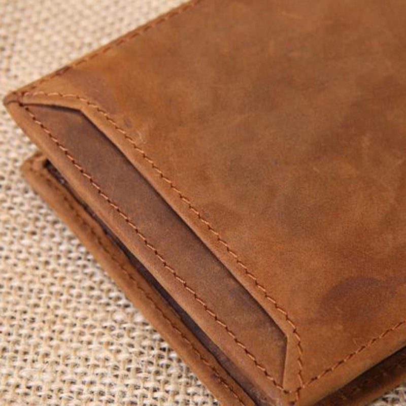 Full Grain Leather Handmade Bifold Wallet