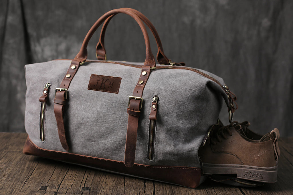 Canvas Duffel Bag (Engravable)