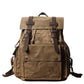 Waxed Canvas & Leather Travel Backpack