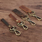 Full‑Grain Leather Keychain – Classic Loop