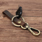 Full‑Grain Leather Keychain – Classic Loop