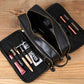 Full Grain Leather Toiletry Bag – Waterproof Dopp Kit