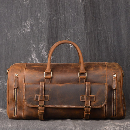Full Grain Leather Duffel Bag