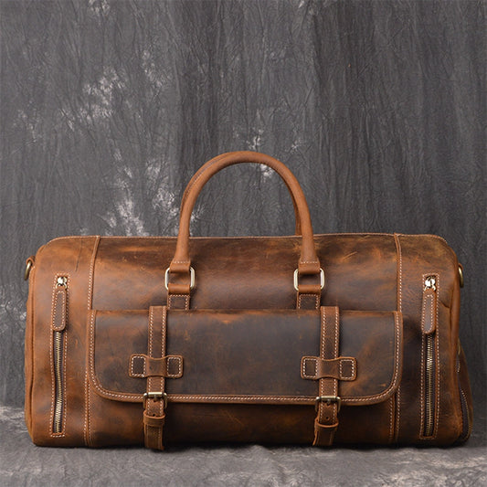 Full Grain Leather Duffel Bag