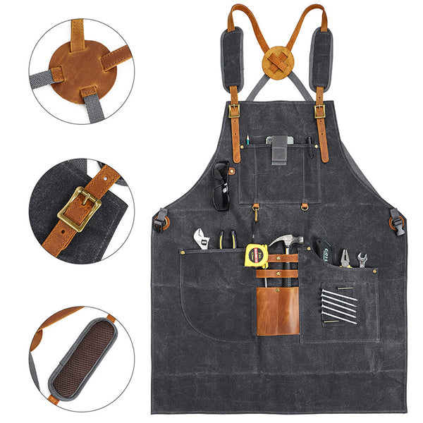 Canvas Work Apron (Engravable)
