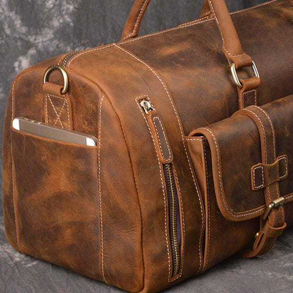 Full Grain Leather Duffel Bag