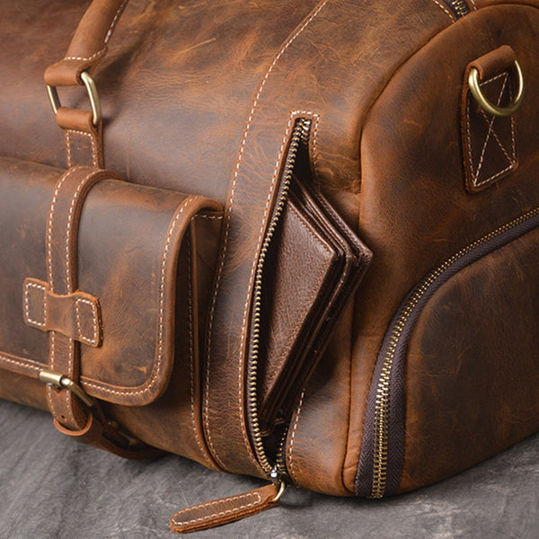 Full Grain Leather Duffel Bag