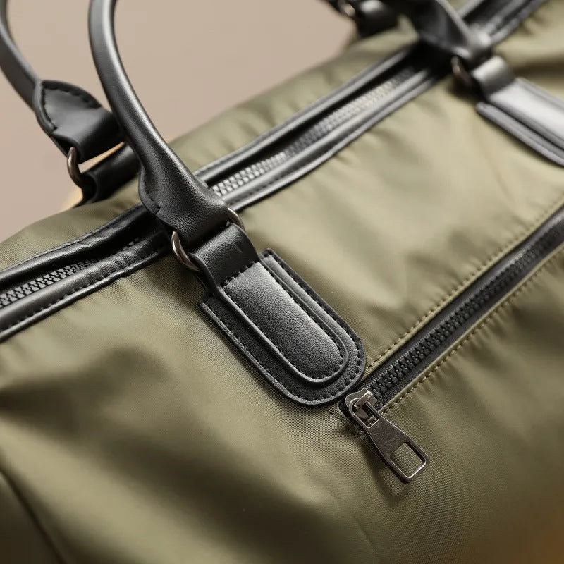 Canvas Leather Duffel Bag
