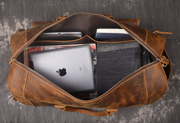 Full Grain Leather Duffel Bag