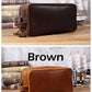 Full Grain Leather Toiletry Bag – Waterproof Dopp Kit