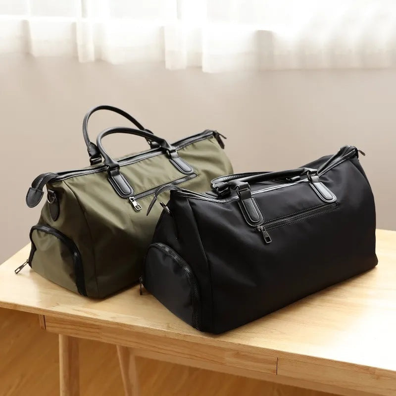 Canvas Leather Duffel Bag