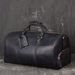 Full Grain Leather Duffel Bag with Shoe Compartment