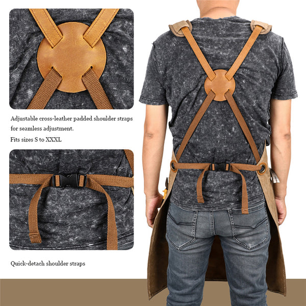 Canvas Work Apron (Engravable)