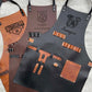 Leather BBQ Apron (Engravable)