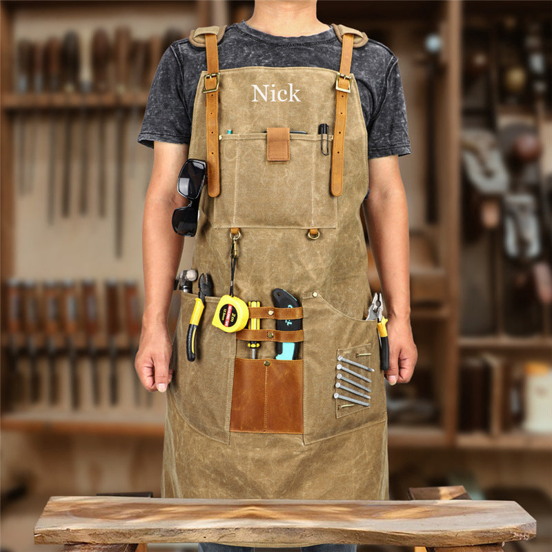 Canvas Work Apron (Engravable)