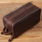 Full Grain Leather Toiletry Bag – Waterproof Dopp Kit