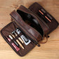 Full Grain Leather Toiletry Bag – Waterproof Dopp Kit