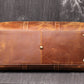 Full Grain Leather Duffel Bag with Shoe Compartment