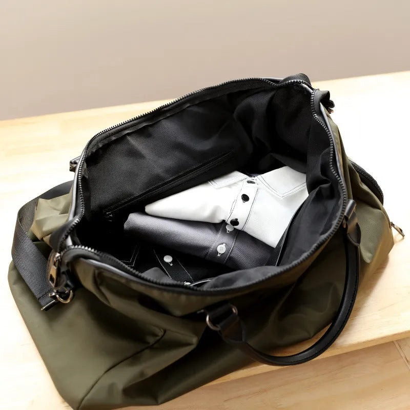 Canvas Leather Duffel Bag